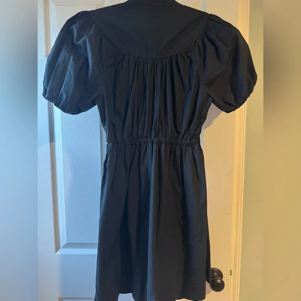J. Crew puff-sleeve 100% cotton poplin shirtdress - small